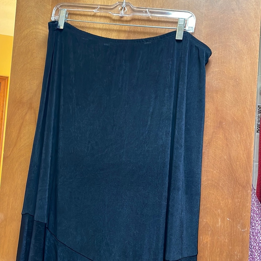 Black Coldwater Creek Flared Maxi Skirt. Great condition.